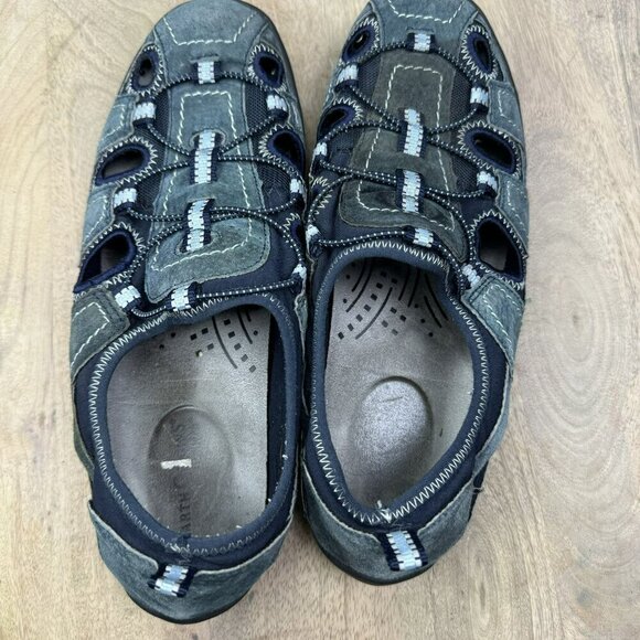 Earth Origins Outdoor Suede Sandal Adventure Slip-On Shoes Size 10.5 Womens Blue - Picture 9 of 14